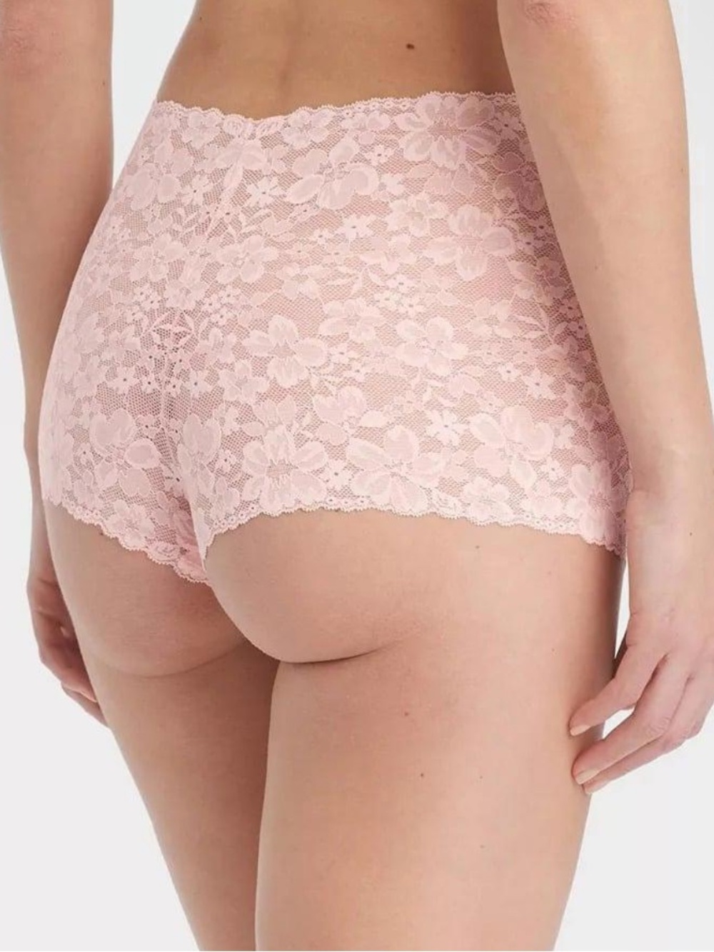 Auden Pink Lace Cheeky Boy Short Underwear